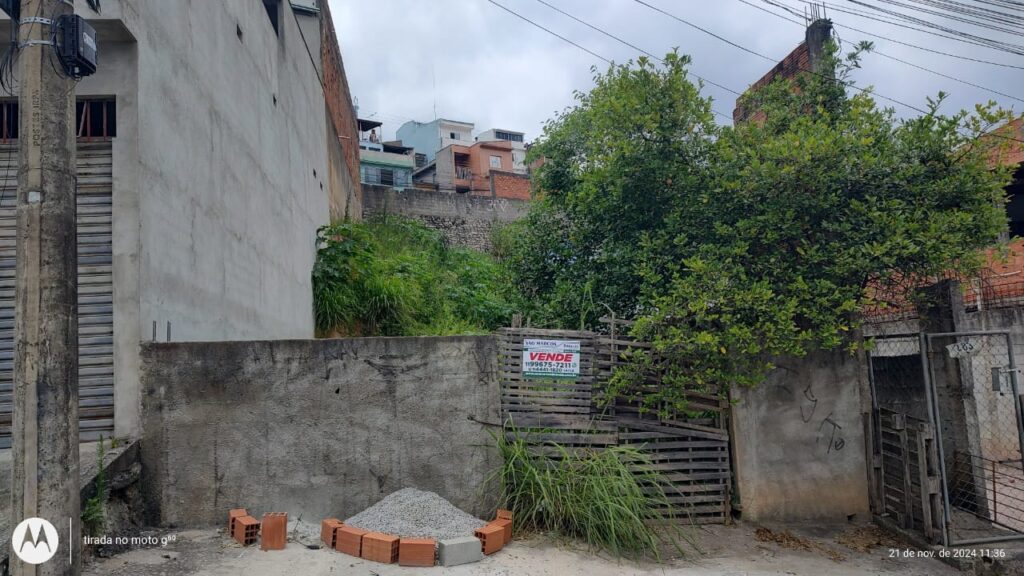 ótimo terreno no Jardim Marcelino em Caieiras- Ref: 284